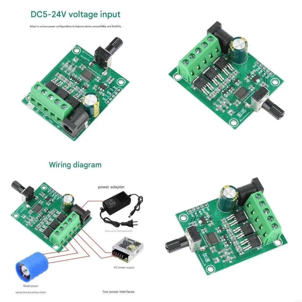  Highly Power 75W 3Phase Motor Driver Board with PWM Control Low Noise Operation