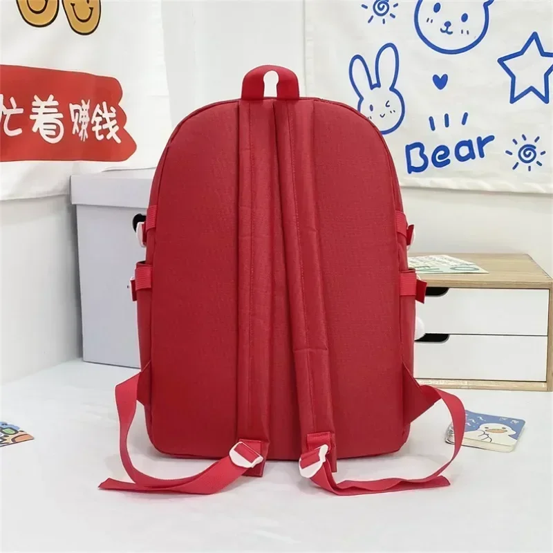 4-in-1 Set Feature Pack Color Matching Nylon School Bag High Capacity Zipper Backpacks 2024 Hot Sale Bags for Women Bolsa