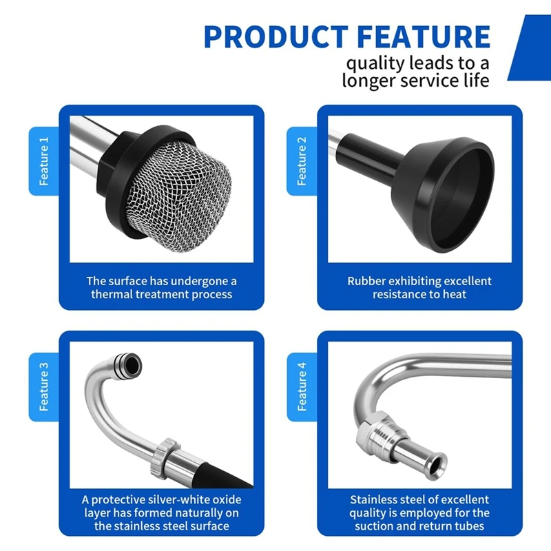 Suction Hose and Reflux Line Sets, Airless Paint Sprayer-Accessories, Compatible with 395 490 495 595 and T300 500-A21R