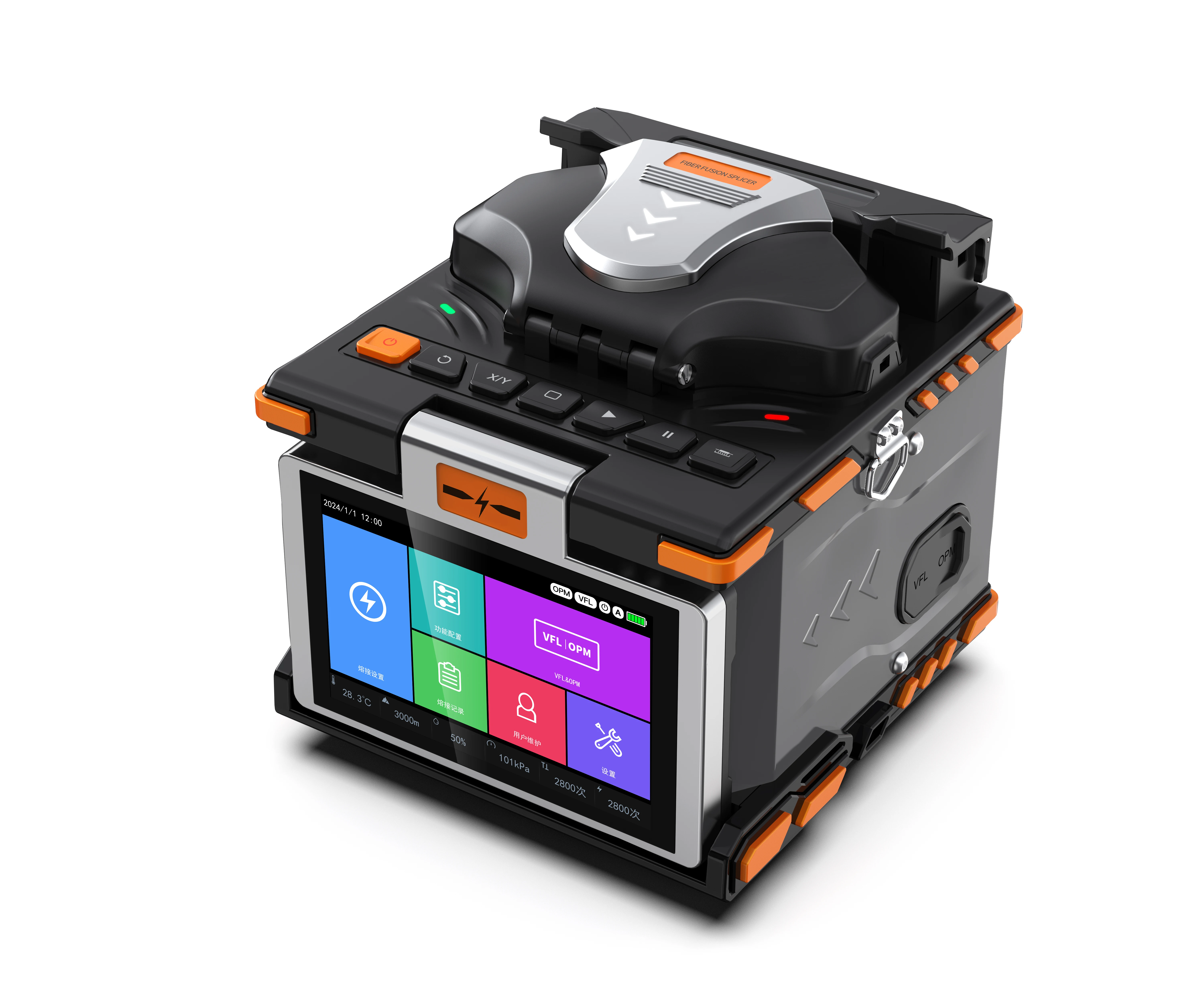 M5 Fiber Welding Machine Factory Wholesale Fiber Cleaver Power Meter OPM VFL FTTH Optical Fiber fusion Splicer