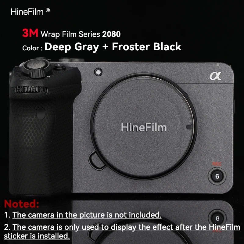 FX 30 كاميرا ملصق مائي جلود رمادي عميق و متجمد الجلد لسوني ILME-FX30 كاميرا الجلد ملصق لاصق حامي 3m الفينيل