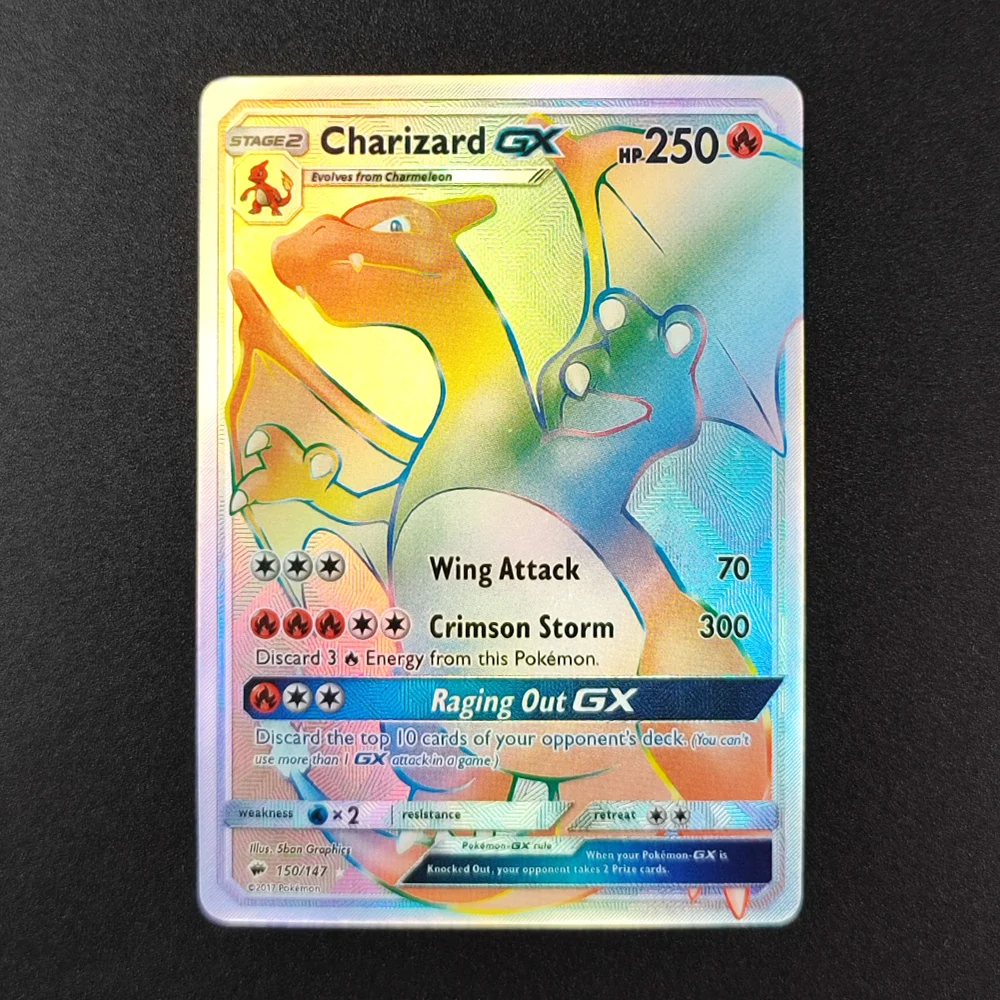 PTCG 포켓몬 영어 포켓몬 컬렉션 카드 메가 리자몽 X EX 리자몽 GX VMAX 클래식 게임 애니메이션 카드 선물 장난감