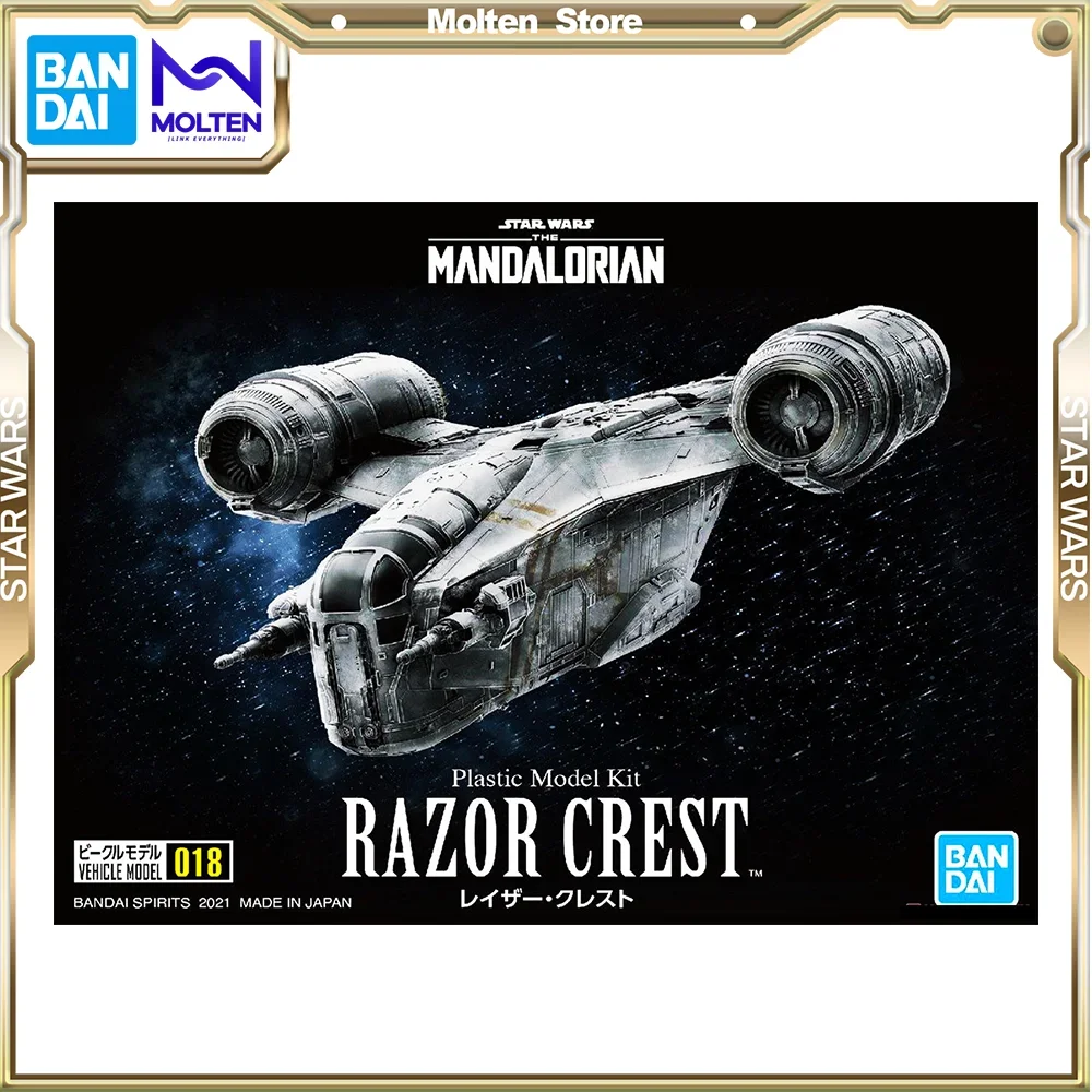 BANDAI Original Star Wars The Mandalorian Razor Crest Plastic Model Kit Assembly/Assembling