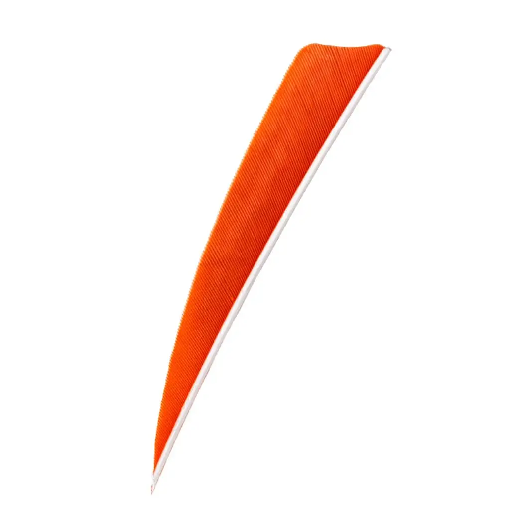 Natural Turkey Arrow Feathers 4 Inch Shield Fletches Replacement Archery Parts for Bow Arrows Tuning and Consistent Flight