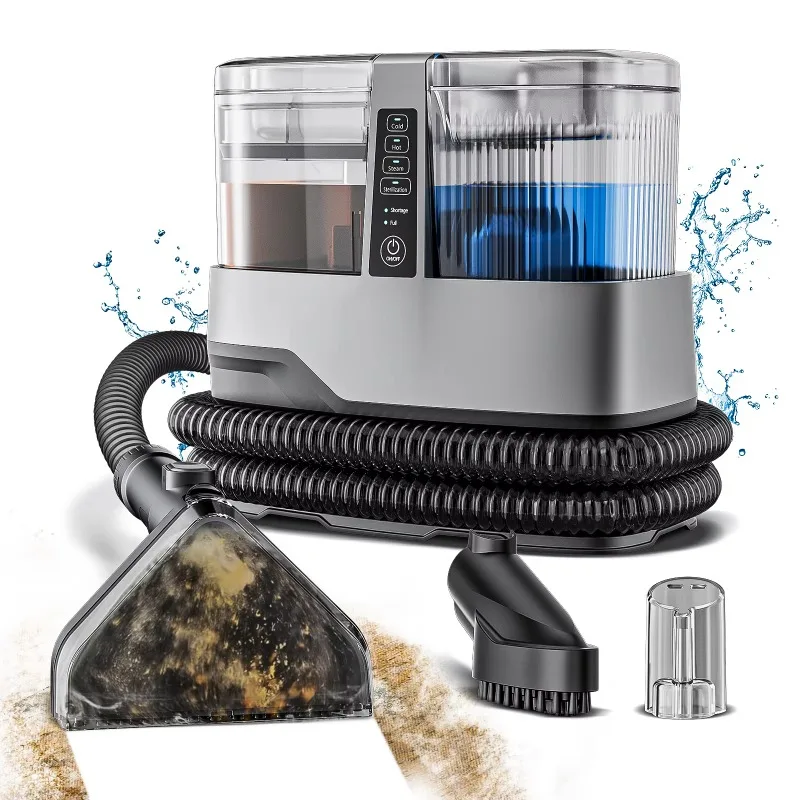 1800 watts electric portable professional high temperature steam carpet vacuum cleaner high pressure handheld car hotel home
