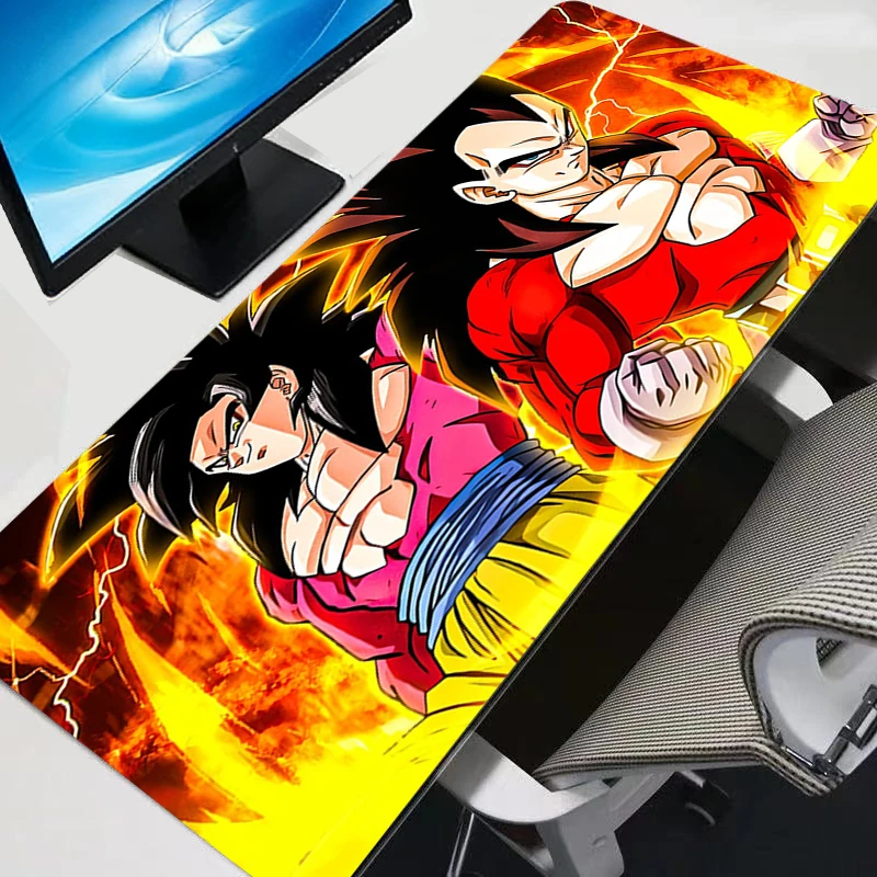 

Mouse Pad Gamer Keyboard Desk Mouse Mat Carpet rug Rubber Tapis Souris Gaming Notbook Dragon Ball Vegeta And Goku Mousepad Gift
