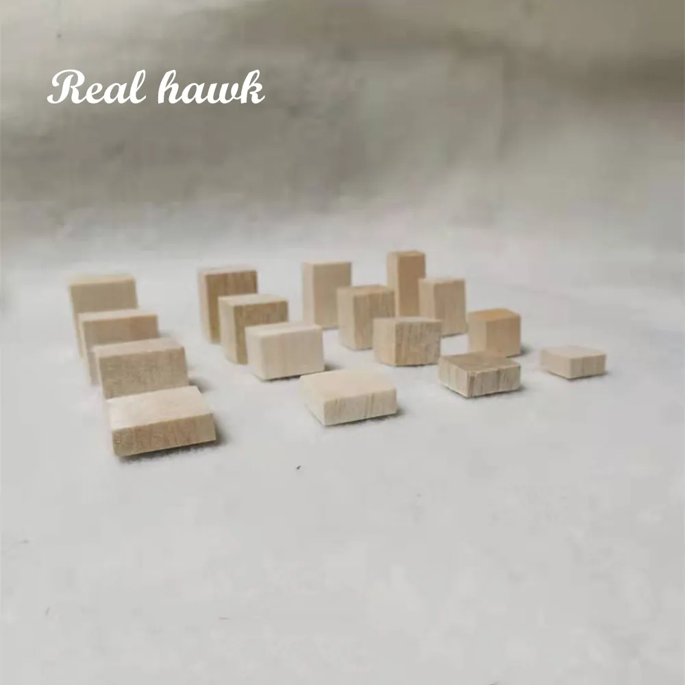 30x30/35x35/40x40/50x50mm Length10/20/30/40mm Square Balsa Wood Stick Wooden Dowel Rod Block for Kids Model Making Ornaments DIY