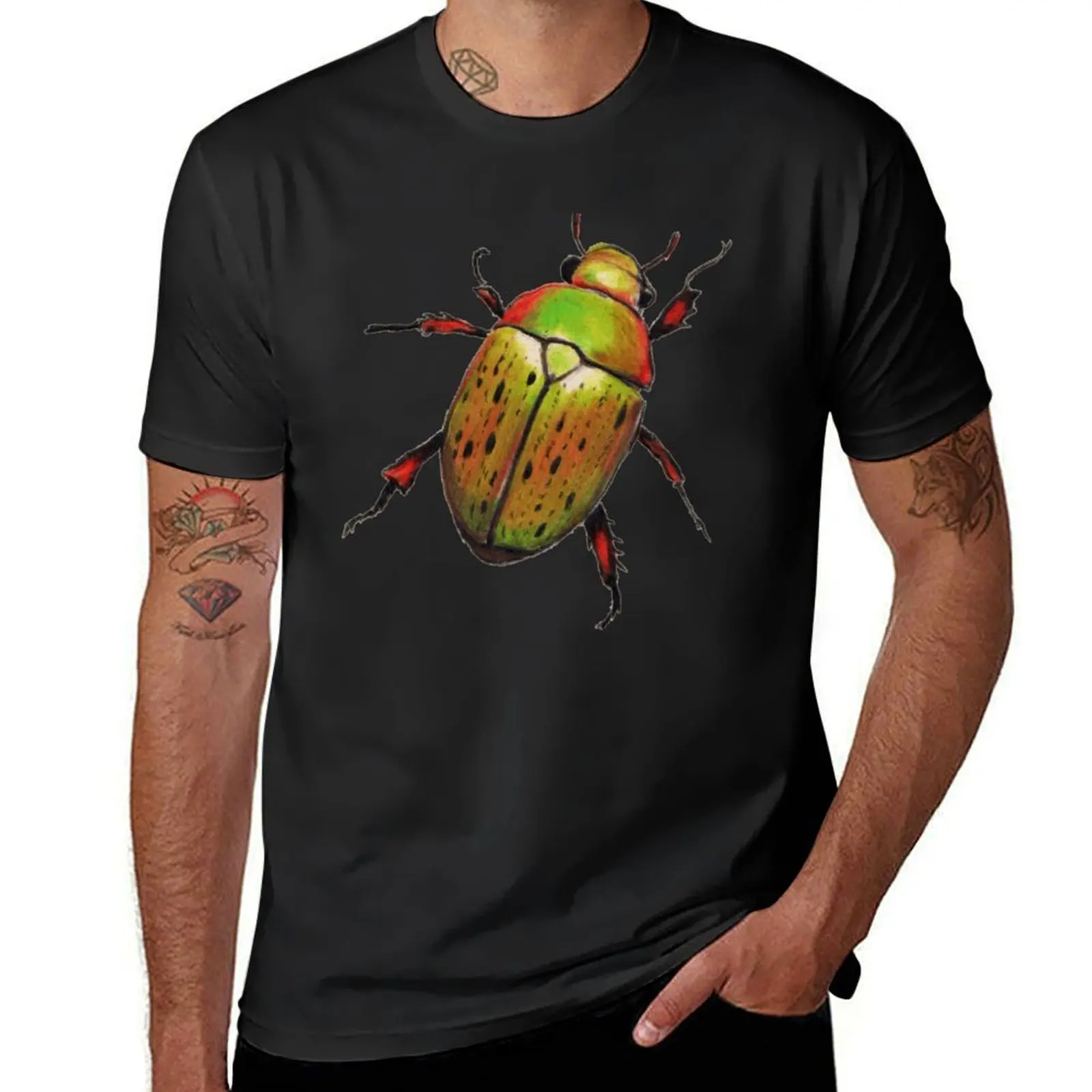 

Australian Christmas Beetle (Anoplognathus suturalis) T-Shirt shirts graphic tees T-shirts man funny t shirts for men