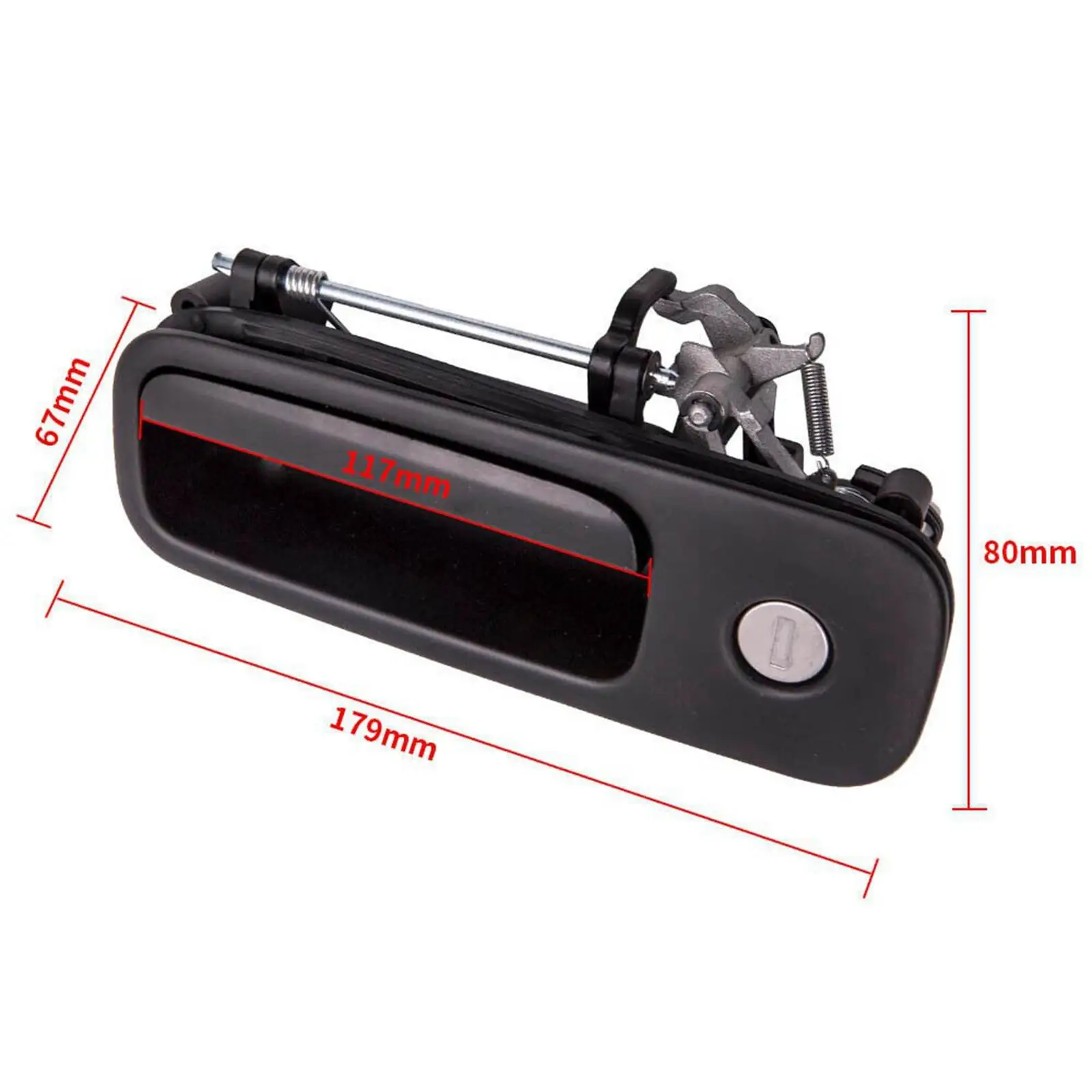 Tailgate Opener Release Handle Trunk Switch Boot with Lock Keys Sturdy Plastic Fittings for SEAT Alhambra