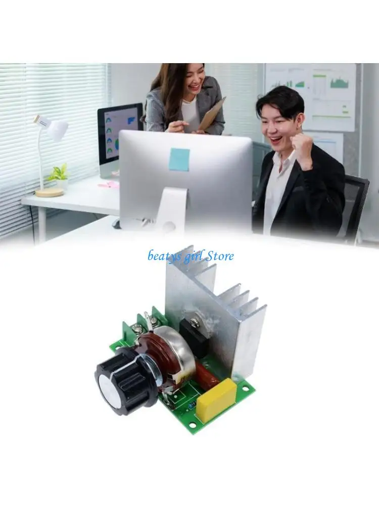 C7AB 220V 4000W SCR Regulator Dimming Dimmer Thermostat Electronic Regulator Module Motor Speed Controller