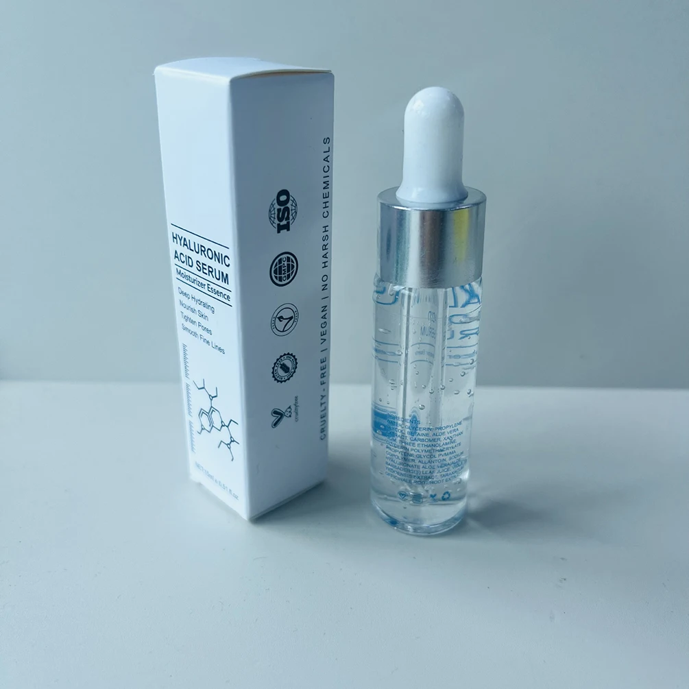 15ml CUSTOM BULK Hyaluronic Acid LIP Serum ฉลากส่วนตัวริมฝีปาก Essence Smooth Fine Lines บํารุงผิว Moisture แต่งหน้ามังสวิรัติ