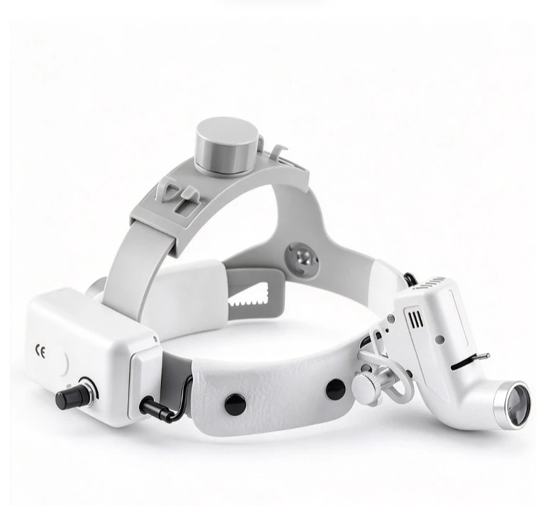 Dental LED Headlight 5W Adjustable Beam Size Surgical Headlamp for Dentist Orthopedic Operation Compatible with Loupes Magnifier