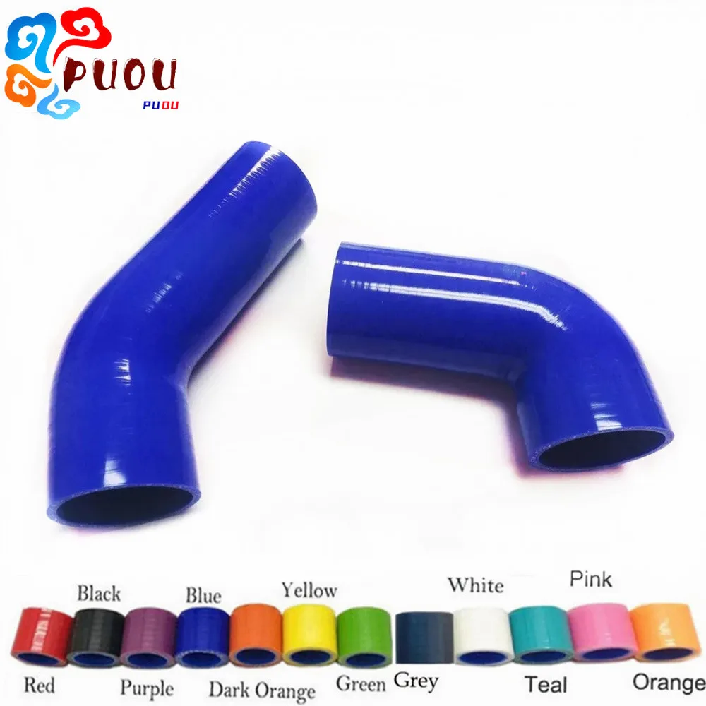 For Mazda RX7 RX-7 FD3S 13B 1.3L 1991-2012 Intercooler Turbo Hose Silicone Pipe 2Pcs Kit