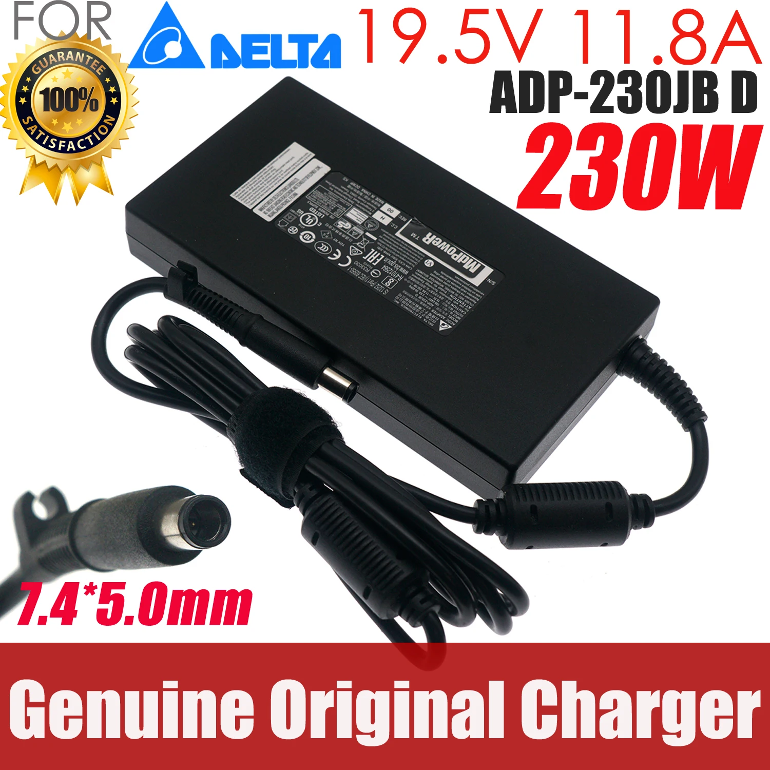 Genuine DELTA ADP-230JB D 19.5V 11.8A 230W 7.4*5.0mm LCD TV Monitor AC Adapter For AOC AG274QG AG274Q AG274U FOR Philips 279M1RV