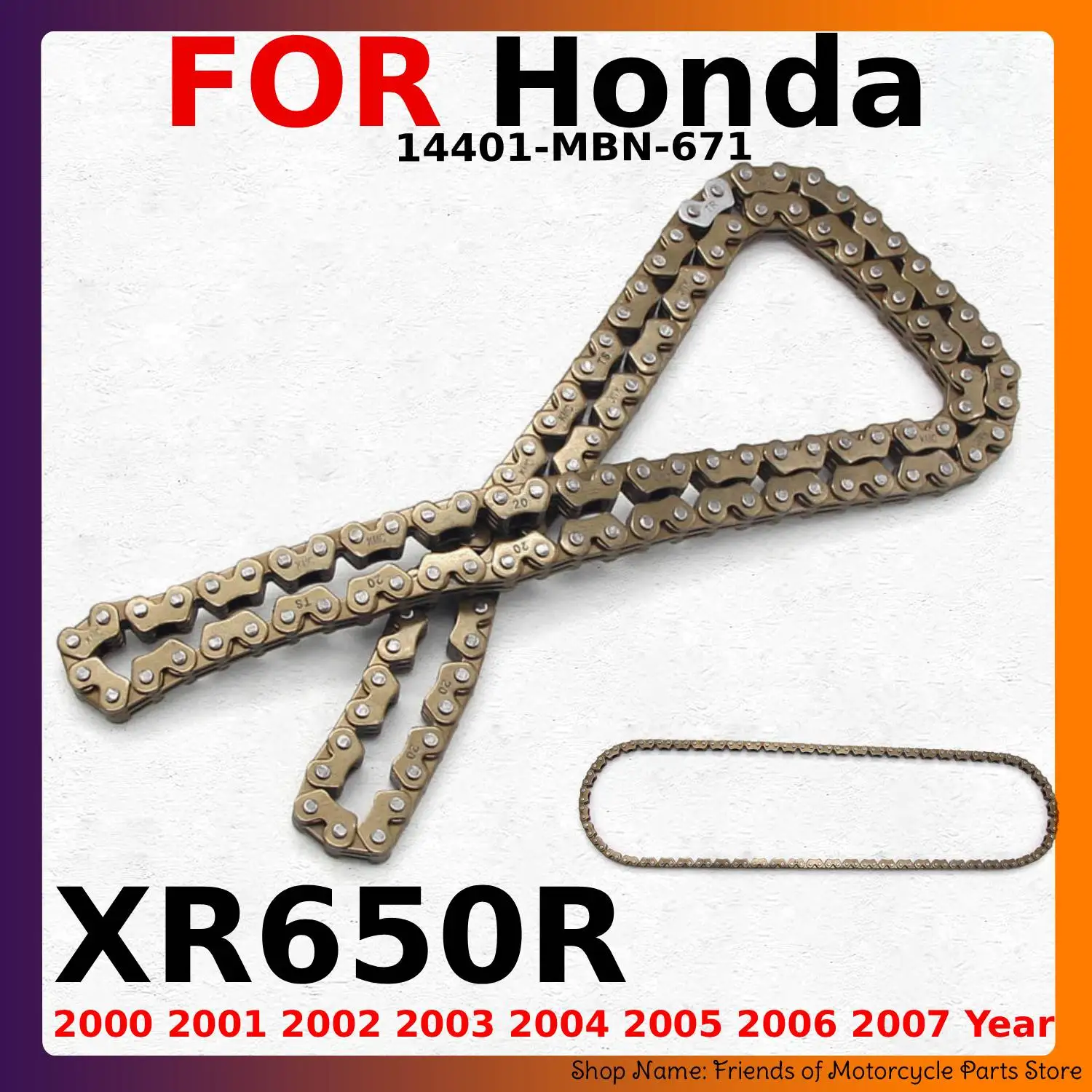 Motorcycle Chain Cam Timing Master Link for Honda XR650R 2000 2001 2002 2003 2004 2005 2006 2007 14401-MBN-671  Moto Accessories