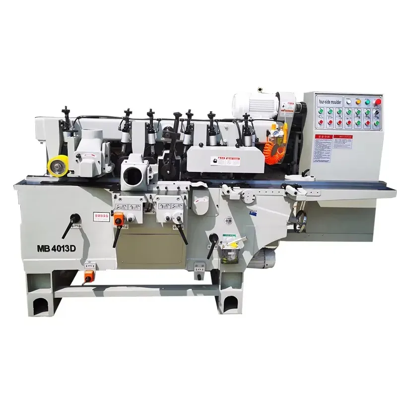 4-Sided Planer Woodworking Machine, 4-Axis & 5-Axis Moulder for Skirting Lines, Door Case Lines & Molding Processing