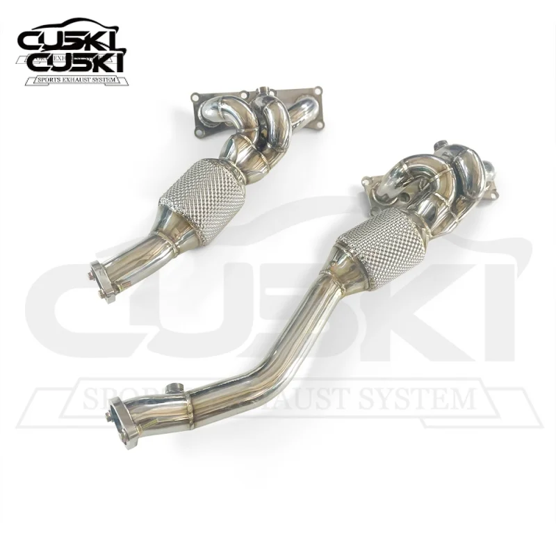 CUSKI 304 Stainless Steel Exhaust Pipe Thermal Exhaust For BMW 523 F10 N52 2.5/3.0 2009-2015