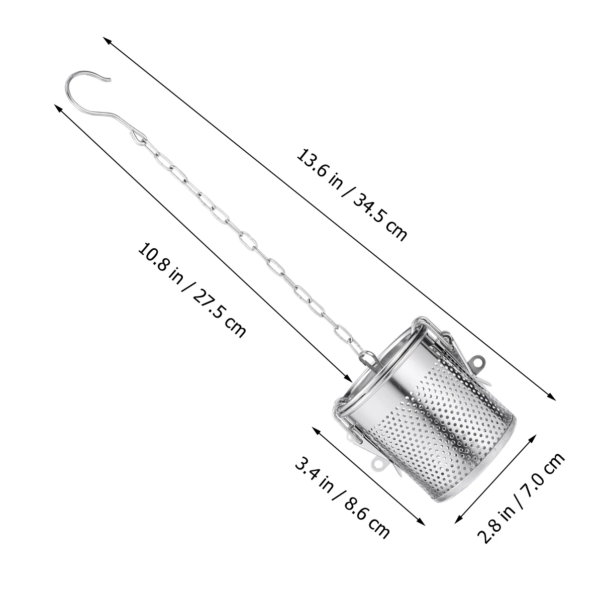 

Stainless Steel Spice Soup Ball Strainer Tea Infuser Black Pepper Seasoning Strainer Kitchen Gadgets Rust Proof Herb Infuser