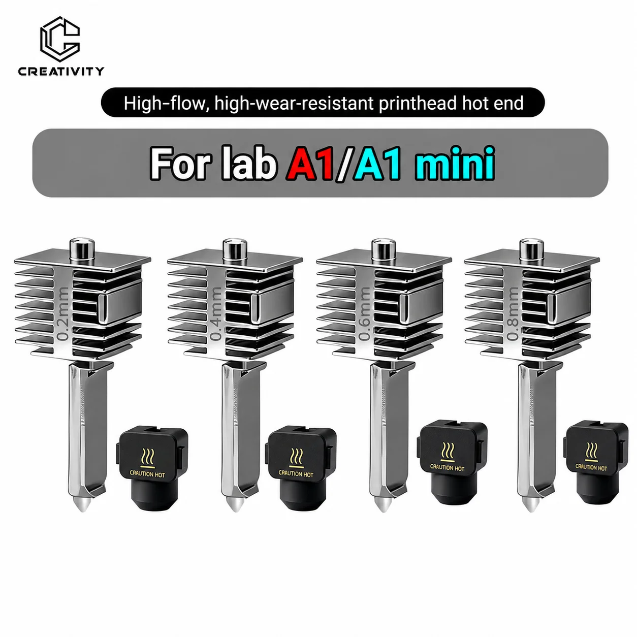 �y�Z�[�����zBambu Lab A1/A1 Mini�p�A�b�v�O���[�h�z�b�g�G���h�L�b�g �����z�b�g�G���h�A�Z���u�� 0.2/0.4/0.6/0.8mm�d���|�m�Y�� 3D�v�����^�[���i
