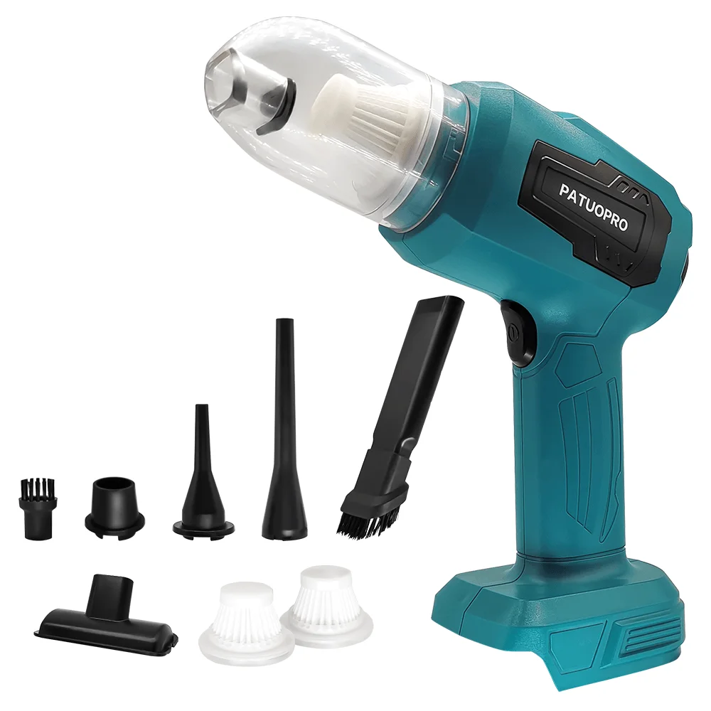 مكنسة كهربائية صغيرة للسيارة لاسلكية أداة تنظيف محمولة متعددة الوظائف آلة جمع الغبار لبطارية ماكيتا 18 فولت (بدون بطارية)