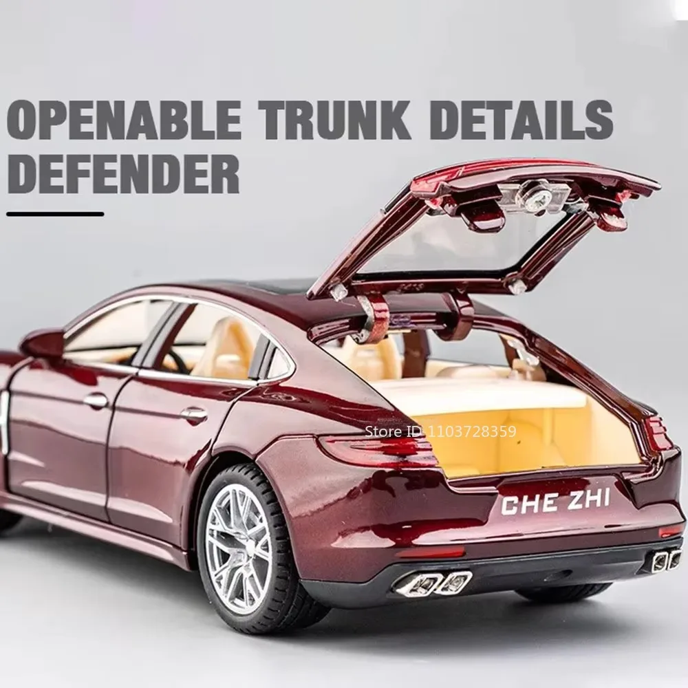 Panamera Cayenne S – modèle de voiture en alliage moulé sous pression, échelle 1:24, Mini véhicules, son et lumière, portes ouvertes, cadeaux pour enfants