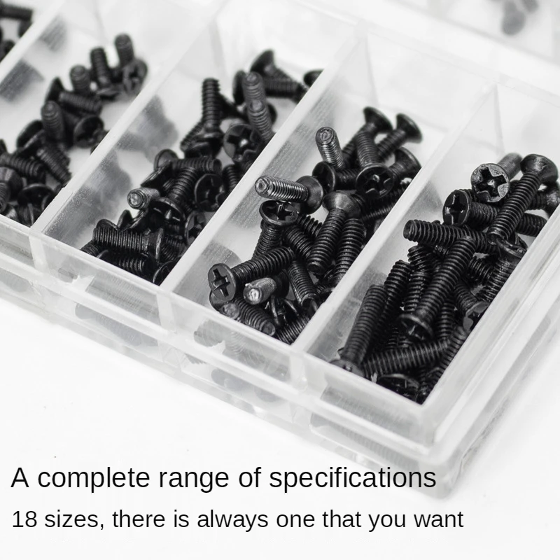 500 Pcs 18 Kinds of Mini Screw DIY Kit Laptop Digital Product Assembly Watch Glasses Repair Screw Fastener Set