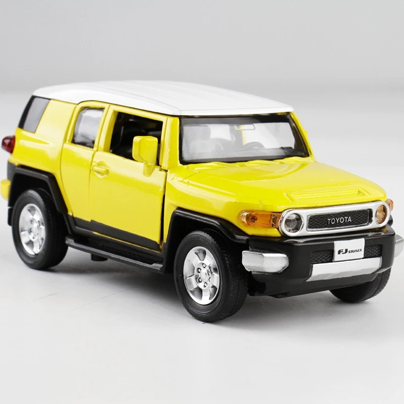 Simulation 1:32 FJ Cruiser alliage voiture modèle son lumière traction métal jouet véhicule enfants garçon cadeau d'anniversaire Miniature Voiture