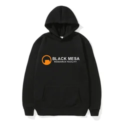 Autumn winter Black Mesa Research Facility Hoodies Men Hooded Sweatshirt Portal Game Casual Pullover Harajuku Oversized Hoodies