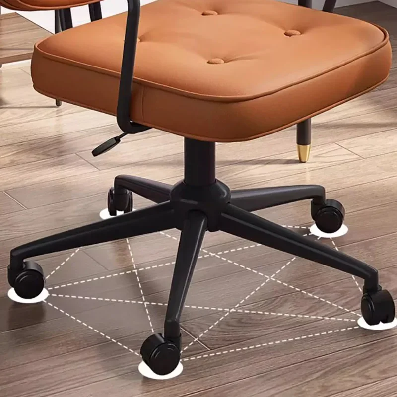 Chaise de bureau à roulettes en cuir pour gamer, coussin dorsal à cussion, jeux d'ordinateur à domicile, ensembles de meubles de jardin de luxe