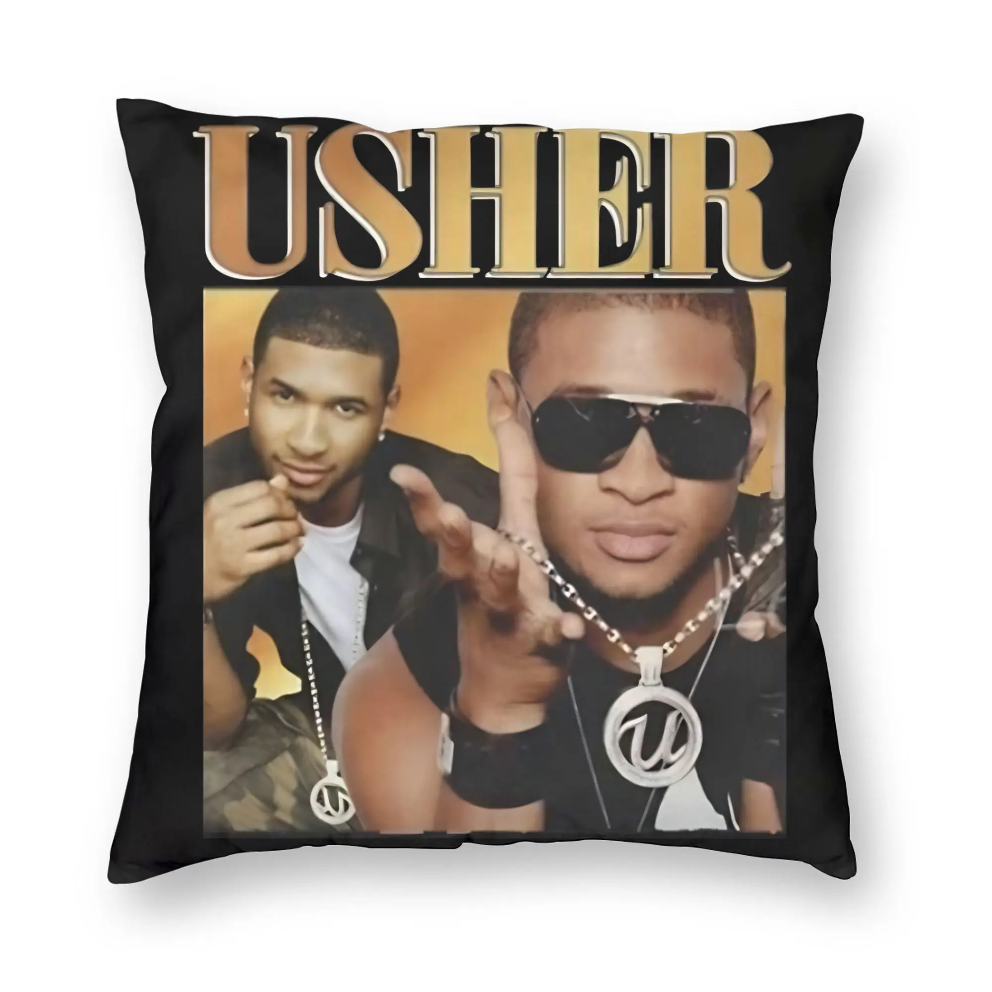 Chris Brown And Usher The Rb Tour Pillow Cover  Raymond And Brown Comfy Cushion Cover  Pillow Case For Wedding Party Home Decor