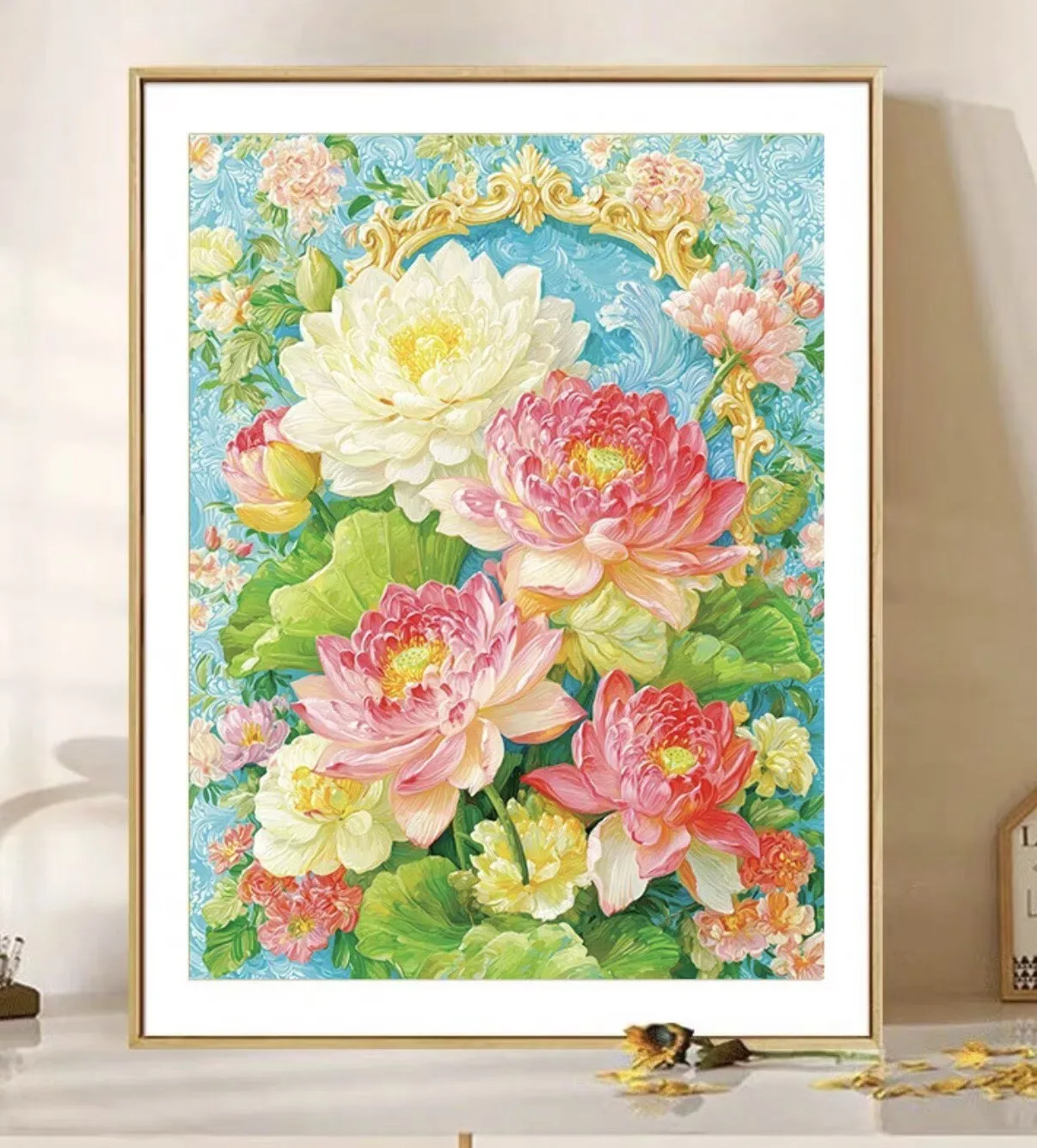 

Наборы для вышивания крестиком Lotus 9CT 11CT в китайском стиле с принтом, наборы для рукоделия, декор для дома