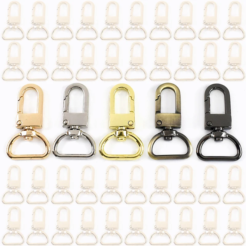 5/10/30Pcs 20mm Metal Bag Buckle Dog Collar Swivel Clasp Trigger Snap Hooks Key Chain Buckles Hanger DIY Sewing Accessories