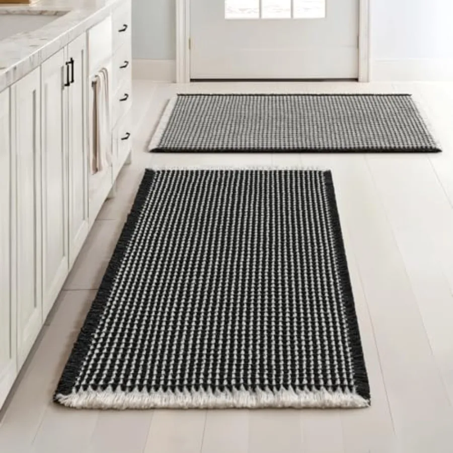 

Set of 2 Bathroom Rugs Boho Bath Rugs Non Slip Washable Super Absorbent Bath Mats Ultra Soft Rubber Backed Shower Mats for Bath