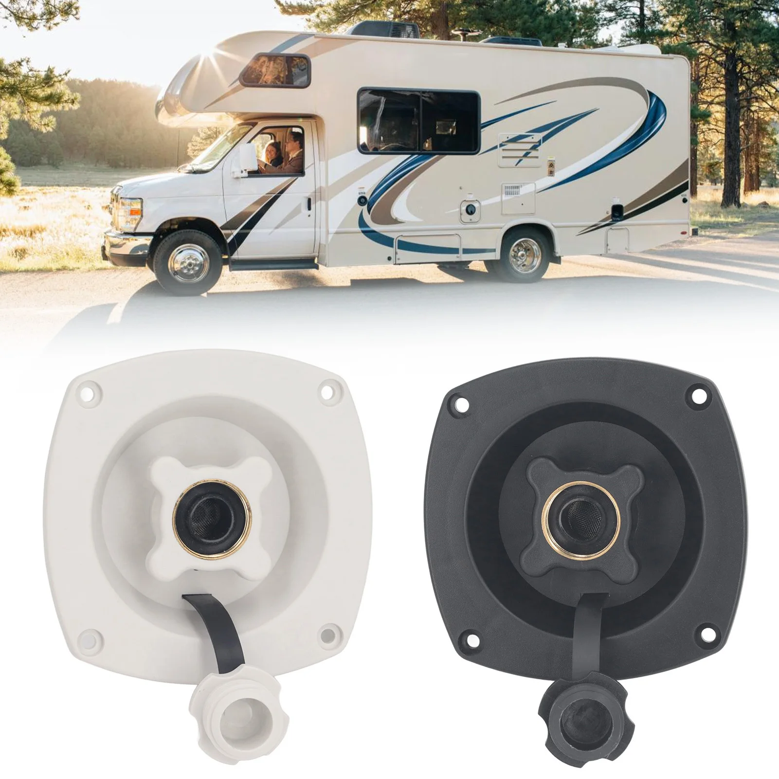 

Wall Mount Pressure Regulator Easy Installation Perfect Fit Anti Compact RV Wall Mount Filler Easy Grip Knob for