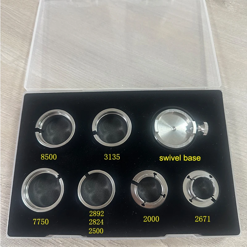 

Stainless Steel Rotatable Watch Movement Seat Holder Tool For ETA 2824/2671/7750/2000/8500/3100/3135 Movement