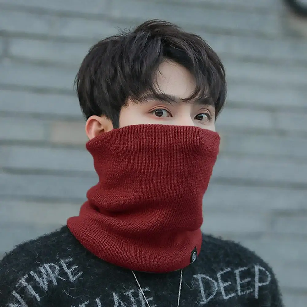 أزياء المرأة وشاح محبوك الصلبة الكشمير مثل الشتاء سنود الأوشحة سيدة الدافئة الصوف الفراء سميكة للجنسين الرجال الرقبة وشاح الدائري