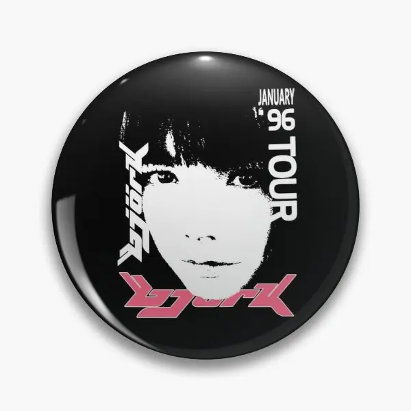 Bjork 1996 January Tour  Soft Button Pin Fashion Badge Brooch Cute Funny Clothes Collar Women Gift Jewelry Lover Creative Hat