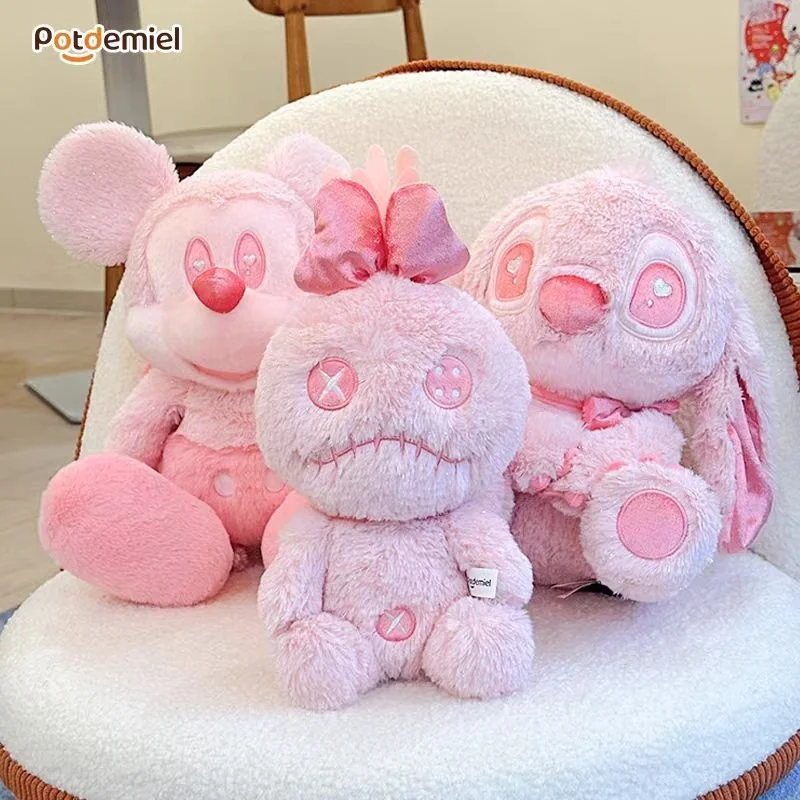 Disney Potdemiel Love Confession Series llavero de felpa rosa lindo bolso de peluche encanto para mochilas regalos para su Navidad