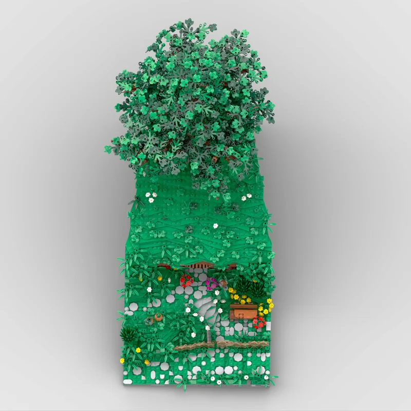 ファンタジーハウスエントランスモデルビルディングブロックセット DIY 組立レンガ建築コレクション知育玩具ギフト