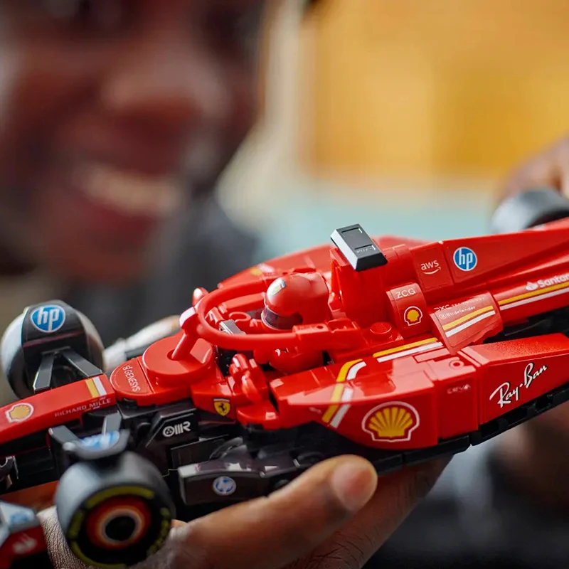 Lego Speed 77242 Ferrari SF24 Red Bull Racing RB20 Mercedes AMGF1 KICK Sauber Racing Building Block Игрушки для мальчиков и девочек