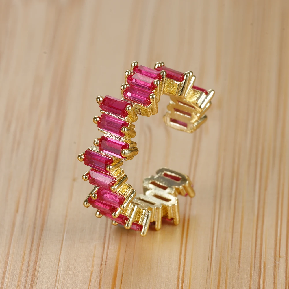 1pc Stainless Steel Cubic Zirconia Ear Cuff Ear Clip for Women Adjustable C Shape Without Piercing Cuff Earring Fashion Jewelry