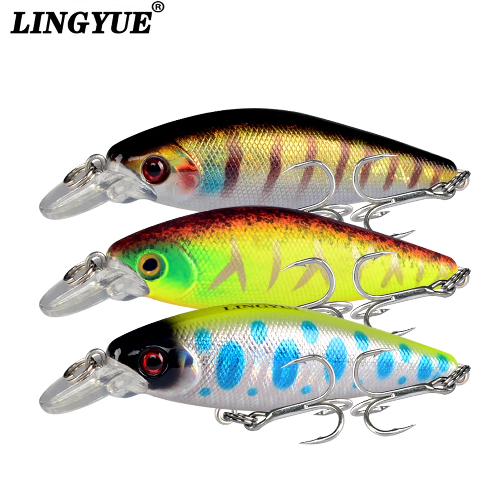 

LINGYUE New Fishing lures 8.5cm 11g Hard Baits Artificial High Quality 5 Colors Wobblers Crankbait with 6# Hooks Wholesale