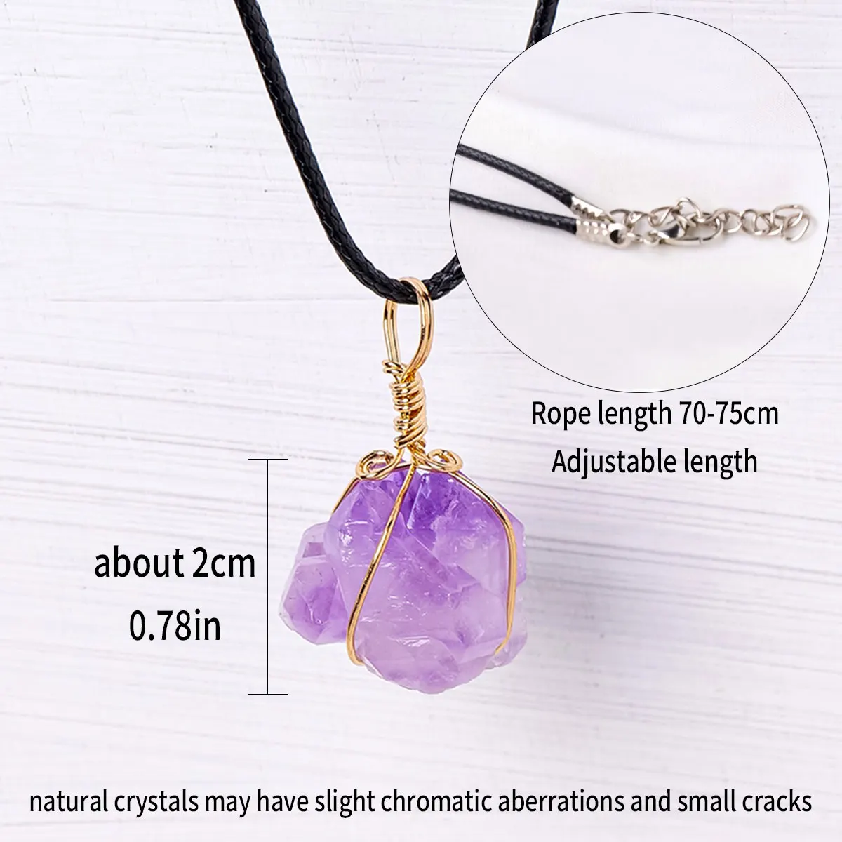 1PC Natural Amethyst Tooth flower Pendant Energy Necklace jewelry Reiki Beloved Female Mom Mother's Day