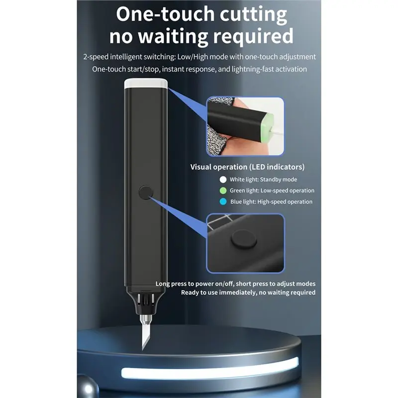 EU Plug Electric Carving Tool-For Models& Crafts-Precise Pro Handheld Ultrasonic Cutter