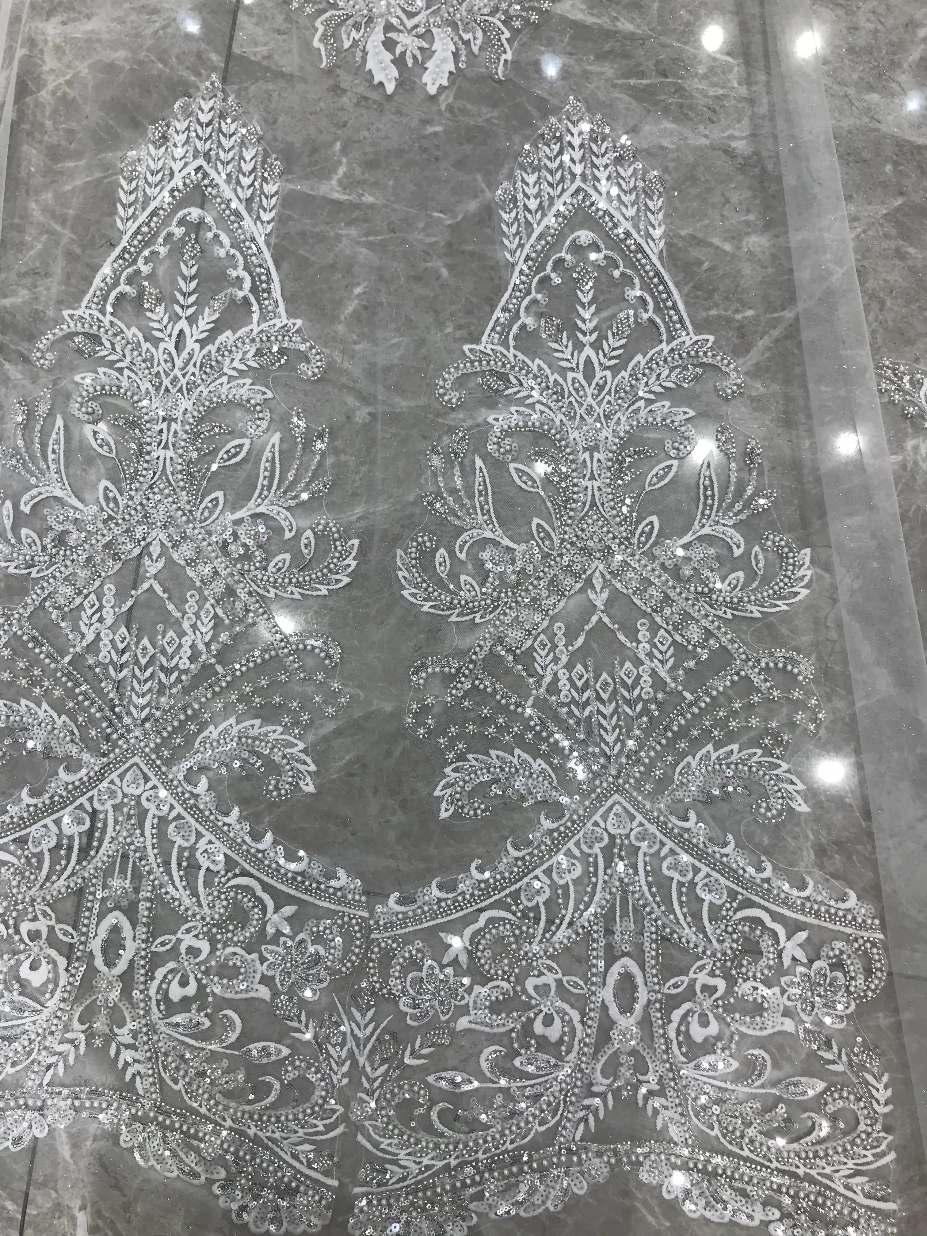 Kisswhite customized Lace beads crystals big long bridal veil custom made wedding accessories bridal bride veils voile de mariée