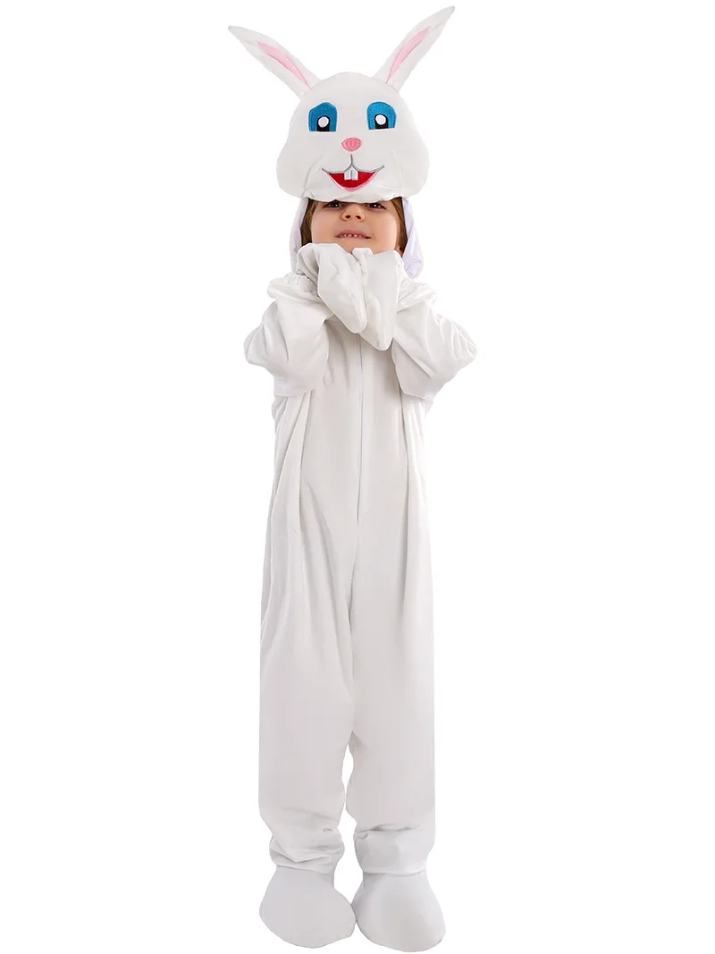 Children's Easter Party Performance Costume Little White Rabbit Cosplay Carrot Jumpsuit Halloween Children's Cosplay