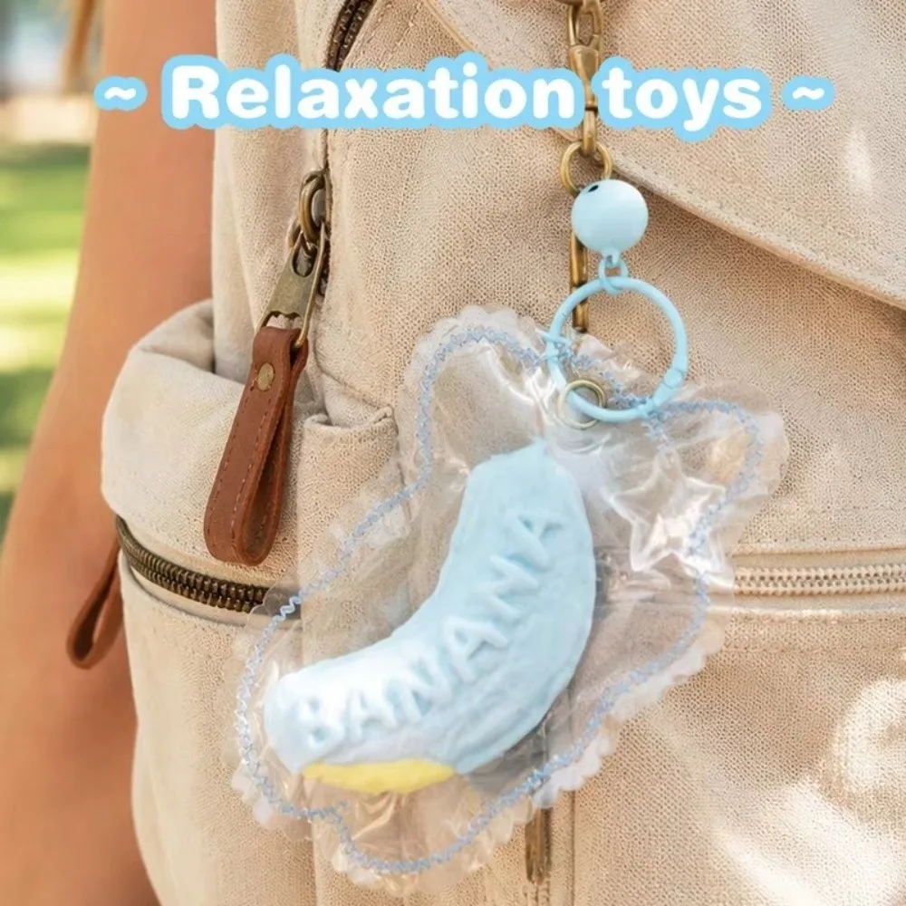 Soft Fidget Sticky Bag Slow Rebound Simulated Fruit Food Slow Rebound Food Grade Silicone Slow Rising Banana Bread Adults