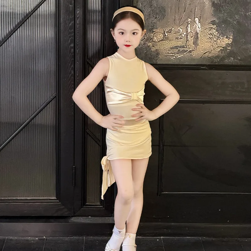 Latin Dance Costume 2026 Summer New Girls' Training Clothes Advanced Dance costume high-end professional summer