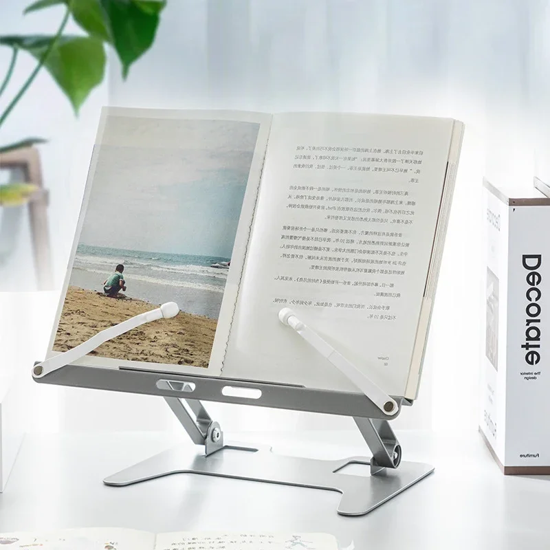Multifunction Reading Stand Book Holder Extendable Adjustable Reading Mobile Phones Laptops Holder Office Study Desk Assessories