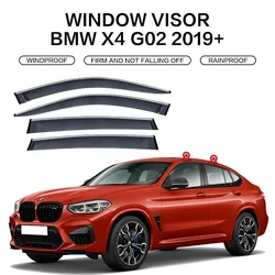 Fit For BMW X4 X4 F26 2013-2017 G02 2019-2023 Deflectors Rain Smoke Window Visor Wind Vent Awnings Shelters